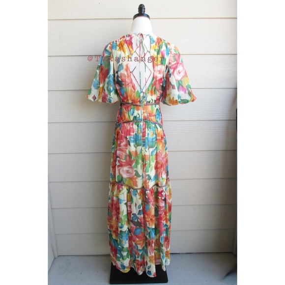 NWT One33 Social The Francesca Floral Maxi Gown Size 4 - Picture 15 of 16